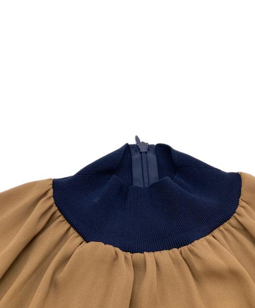 BRAHMIN（ブラーミン）BRAHMIN (ブラーミン) 14G High Neck Blouse B90412 ブラウン サイズ:38 未使用品の古着・服飾アイテム