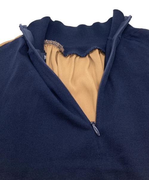 BRAHMIN（ブラーミン）BRAHMIN (ブラーミン) 14G High Neck Blouse B90412 ブラウン サイズ:38 未使用品の古着・服飾アイテム