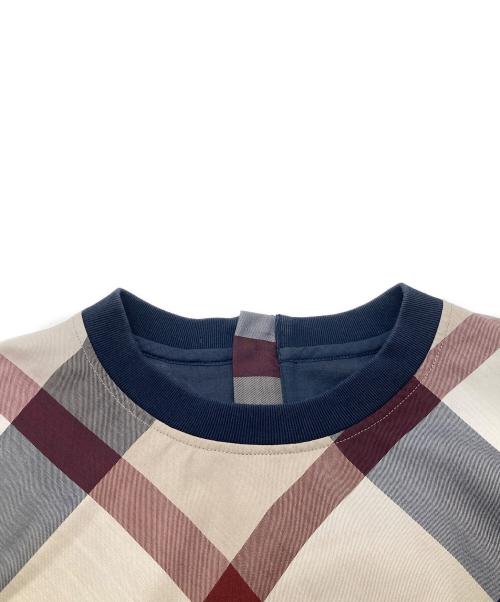 BLUE LABEL CRESTBRIDGE（ブルーレーベルクレストブリッジ）BLUE LABEL CRESTBRIDGE (ブルーレーベルクレストブリッジ) 長袖ブラウス 55M04-335-42 ベージュ サイズ:38の古着・服飾アイテム