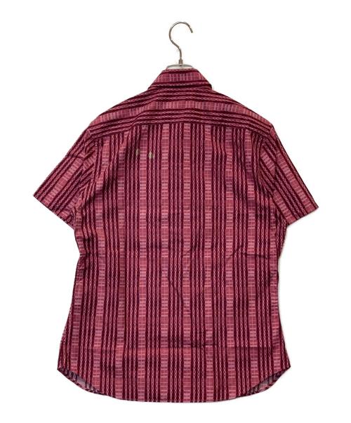 PRADA（プラダ）PRADA (プラダ) 総柄シャツ　UCS137 R161 ピンク サイズ:40の古着・服飾アイテム