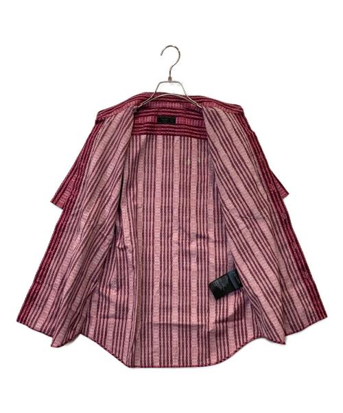 PRADA（プラダ）PRADA (プラダ) 総柄シャツ　UCS137 R161 ピンク サイズ:40の古着・服飾アイテム