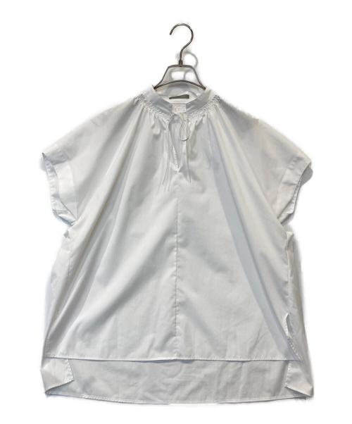 theory luxe（セオリーリュクス）theory luxe (セオリーリュクス) 25AW LUXE COTTON ウォッシャブルブラウス 03-5308280 ホワイト サイズ:38の古着・服飾アイテム