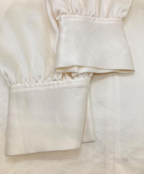 theory luxe（セオリーリュクス）theory luxe (セオリーリュクス) デザインネックブラウス 03-5408235 ベージュ サイズ:38の古着・服飾アイテム