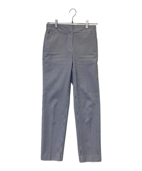 theory luxe（セオリーリュクス）theory luxe (セオリーリュクス) シアサッカーパンツ　03-4206418 ネイビー サイズ:38の古着・服飾アイテム