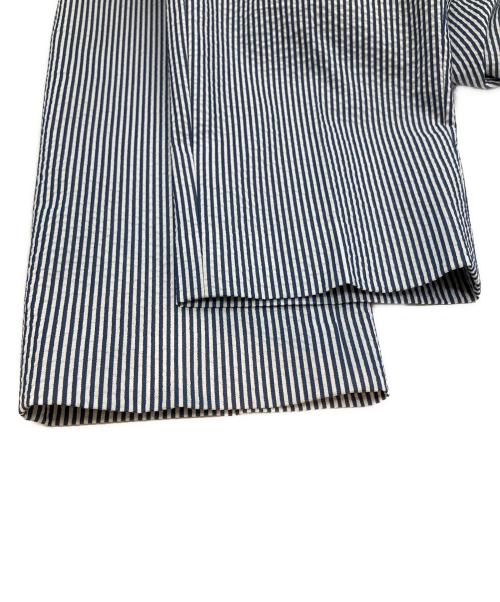 theory luxe（セオリーリュクス）theory luxe (セオリーリュクス) シアサッカーパンツ　03-4206418 ネイビー サイズ:38の古着・服飾アイテム
