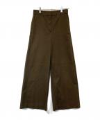 theory luxeセオリーリュクス）の古着「ワイドチノパンツ　03-410629」｜ブラウン