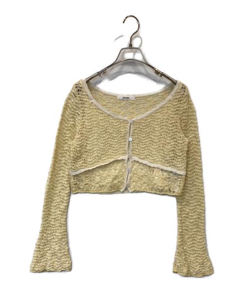 Snidel（スナイデル）Snidel (スナイデル) クロシェニットセットアップ SWNT261156・SWNS261255 イエロー サイズ:FREEの古着・服飾アイテム