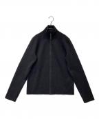 PRADA SPORTSプラダスポーツ）の古着「袖ナイロン切替ウールドライバーズニット SMC382 S112」｜ブラック