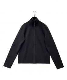 PRADA SPORTS（プラダスポーツ）の古着「袖ナイロン切替ウールドライバーズニット SMC382 S112」｜ブラック