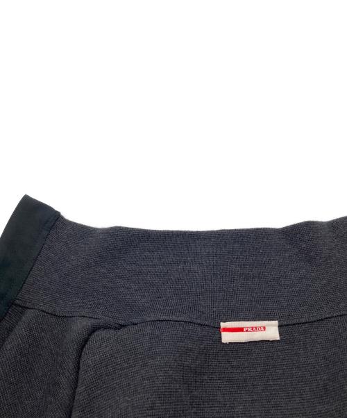 PRADA SPORTS（プラダスポーツ）PRADA SPORTS (プラダスポーツ) 袖ナイロン切替ウールドライバーズニット SMC382 S112 ブラック サイズ:50の古着・服飾アイテム