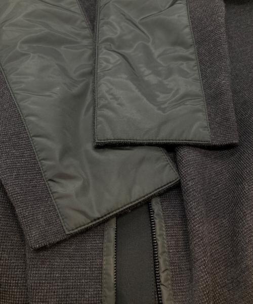 PRADA SPORTS（プラダスポーツ）PRADA SPORTS (プラダスポーツ) 袖ナイロン切替ウールドライバーズニット SMC382 S112 ブラック サイズ:50の古着・服飾アイテム