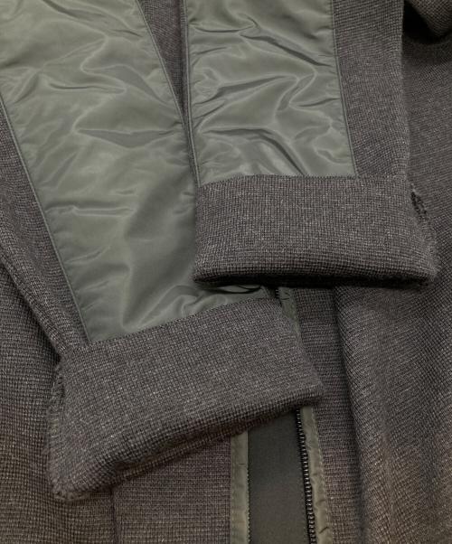PRADA SPORTS（プラダスポーツ）PRADA SPORTS (プラダスポーツ) 袖ナイロン切替ウールドライバーズニット SMC382 S112 ブラック サイズ:50の古着・服飾アイテム