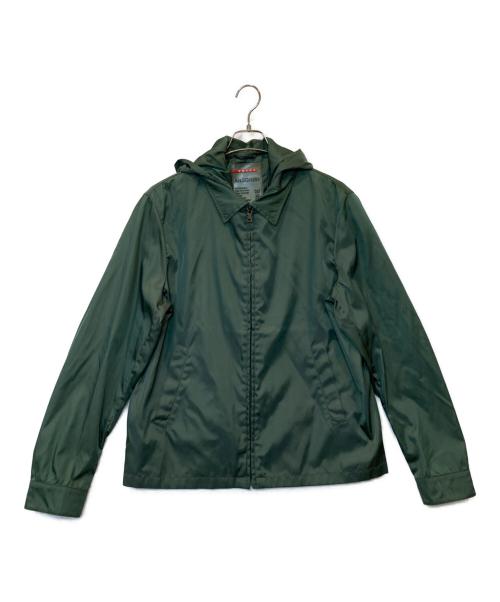 PRADA SPORTS（プラダスポーツ）PRADA SPORTS (プラダスポーツ) フーディベストアンサンブルコーチジャケット SGH205 I18 グリーン サイズ:52の古着・服飾アイテム