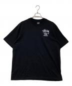 stussyステューシー）の古着「Classic Gear Tシャツ」｜ブラック