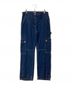 enviiエンヴィー）の古着「デニムカーゴパンツ ENFLAG JEANS 6937」｜インディゴ
