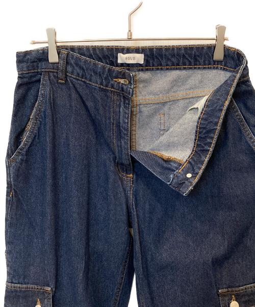 envii（エンヴィー）envii (エンヴィー) デニムカーゴパンツ ENFLAG JEANS 6937 インディゴ サイズ:Mの古着・服飾アイテム