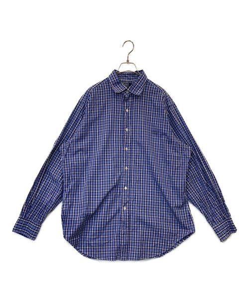 POLO RALPH LAUREN（ポロ・ラルフローレン）POLO RALPH LAUREN (ポロ・ラルフローレン) チェックシャツ ネイビー サイズ:16 1/2-34の古着・服飾アイテム