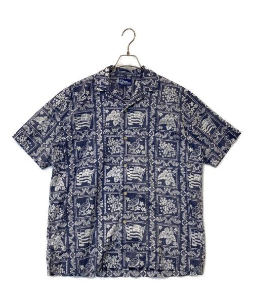 reyn spooner（レイン スプナー）reyn spooner (レイン スプナー) 裏アロハシャツ 20SS-ROM-02 ネイビー サイズ:Lの古着・服飾アイテム