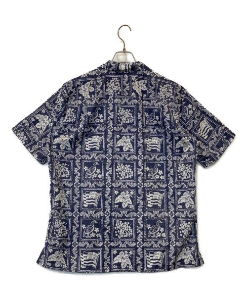 reyn spooner（レイン スプナー）reyn spooner (レイン スプナー) 裏アロハシャツ 20SS-ROM-02 ネイビー サイズ:Lの古着・服飾アイテム