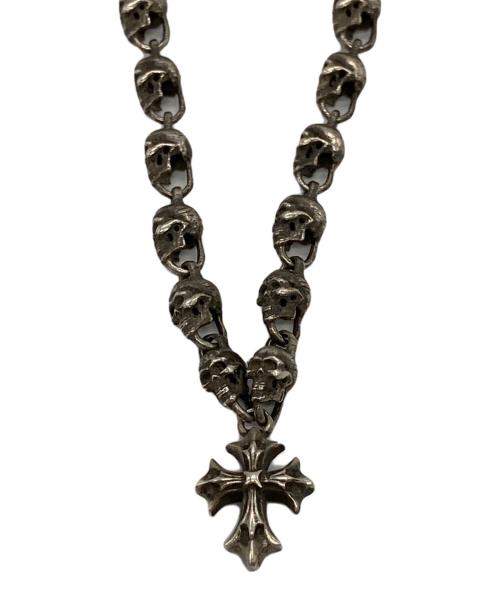 ZERO FACTORY（ゼロ ファクトリー）ZERO FACTORY (ゼロ ファクトリー) SKULL-NECKLESS-with-CROSS-PENDANTの古着・服飾アイテム