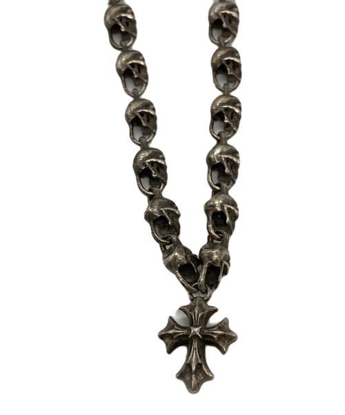 ZERO FACTORY（ゼロ ファクトリー）ZERO FACTORY (ゼロ ファクトリー) SKULL-NECKLESS-with-CROSS-PENDANTの古着・服飾アイテム