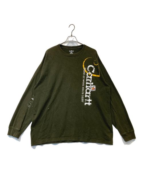 CarHartt（カーハート）CarHartt (カーハート) 長袖カットソー オリーブ サイズ:XLの古着・服飾アイテム