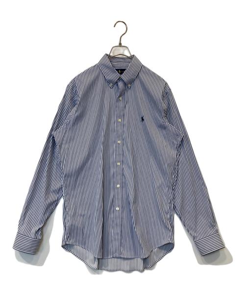 RALPH LAUREN（ラルフローレン）RALPH LAUREN (ラルフローレン) ストライプシャツ ブルー サイズ:Mの古着・服飾アイテム