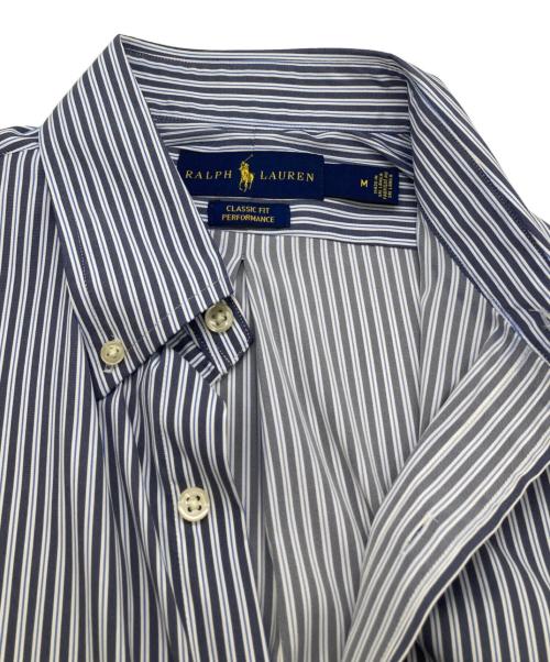 RALPH LAUREN（ラルフローレン）RALPH LAUREN (ラルフローレン) ストライプシャツ ブルー サイズ:Mの古着・服飾アイテム
