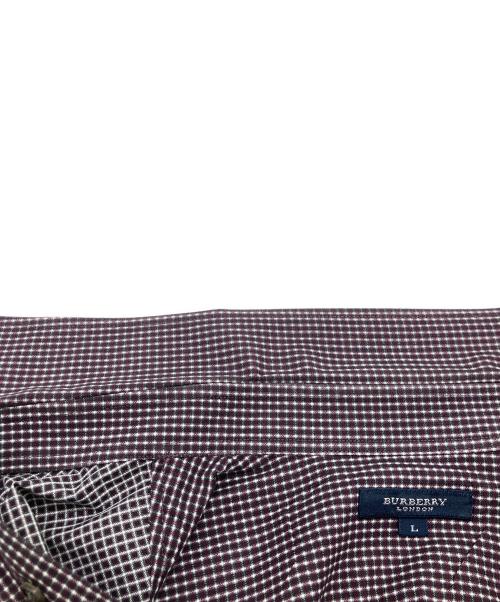 BURBERRY LONDON（バーバリーロンドン）BURBERRY LONDON (バーバリーロンドン) 長袖シャツ パープル サイズ:Lの古着・服飾アイテム
