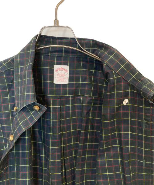 BROOKS BROTHERS（ブルックスブラザーズ）BROOKS BROTHERS (ブルックスブラザーズ) チェックシャツ ネイビー サイズ:Lの古着・服飾アイテム