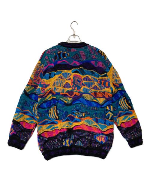 Coogi（クージー）Coogi (クージー) 3Dニット マルチカラー サイズ:Mの古着・服飾アイテム