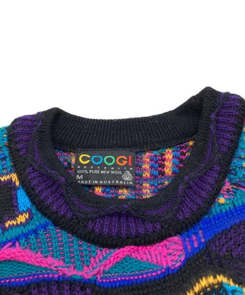 Coogi（クージー）Coogi (クージー) 3Dニット マルチカラー サイズ:Mの古着・服飾アイテム