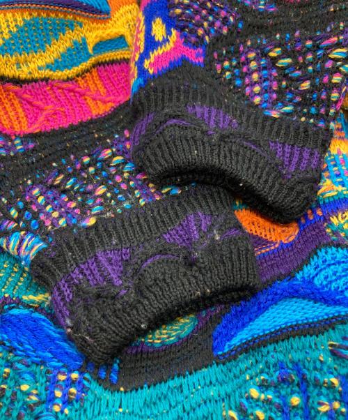 Coogi（クージー）Coogi (クージー) 3Dニット マルチカラー サイズ:Mの古着・服飾アイテム