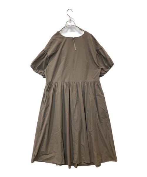 Rose Tiara（ローズティアラ）Rose Tiara (ローズティアラ) リボンワンピース 51012221 ブラウン サイズ:46の古着・服飾アイテム