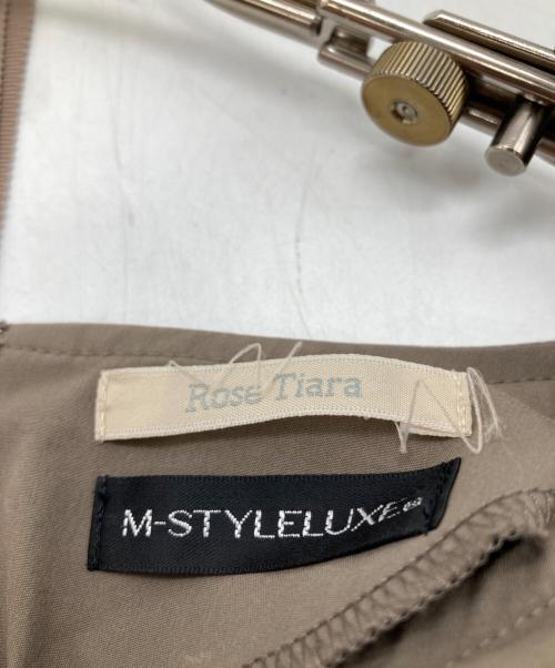 Rose Tiara（ローズティアラ）Rose Tiara (ローズティアラ) リボンワンピース 51012221 ブラウン サイズ:46の古着・服飾アイテム