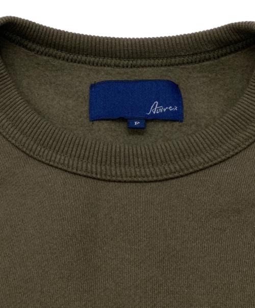 AVIREX（アヴィレックス）AVIREX (アヴィレックス) クルーネックスウェット　6223176 カーキ サイズ:FREEの古着・服飾アイテム