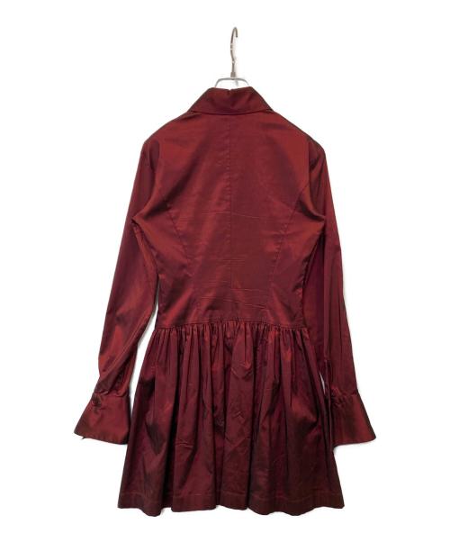 KENZO（ケンゾー）KENZO (ケンゾー) シャツワンピース レッド サイズ:38の古着・服飾アイテム