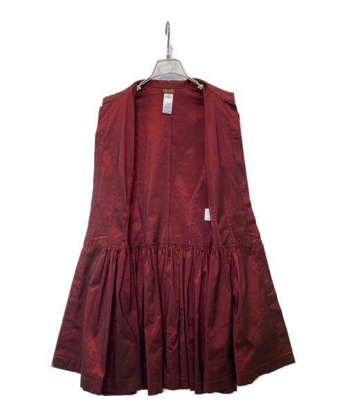 KENZO（ケンゾー）KENZO (ケンゾー) シャツワンピース レッド サイズ:38の古着・服飾アイテム