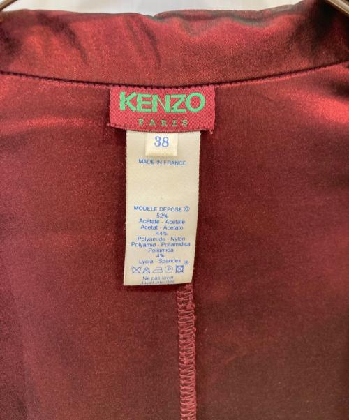 KENZO（ケンゾー）KENZO (ケンゾー) シャツワンピース レッド サイズ:38の古着・服飾アイテム