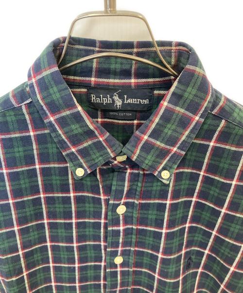 RALPH LAUREN（ラルフローレン）RALPH LAUREN (ラルフローレン) チェックシャツ ネイビー サイズ:FREEの古着・服飾アイテム