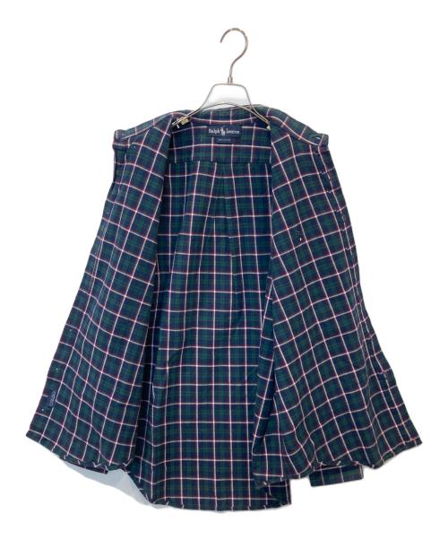 RALPH LAUREN（ラルフローレン）RALPH LAUREN (ラルフローレン) チェックシャツ ネイビー サイズ:FREEの古着・服飾アイテム