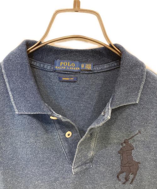 POLO RALPH LAUREN（ポロ・ラルフローレン）POLO RALPH LAUREN (ポロ・ラルフローレン) インディゴポロシャツ インディゴ サイズ:XSの古着・服飾アイテム