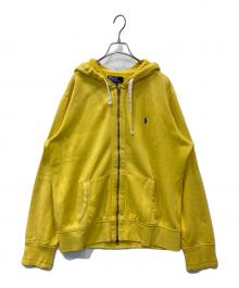 POLO RALPH LAUREN（ポロ・ラルフローレン）の古着「ダブルジップパーカー」｜イエロー