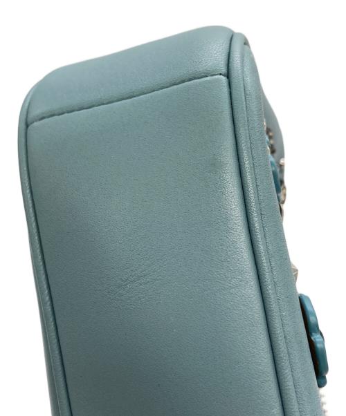 COACH（コーチ）COACH (コーチ) ティーローズ ハンドバッグ 59772 ブルーの古着・服飾アイテム