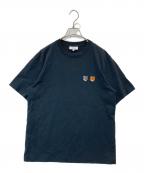 maison kitsuneメゾンキツネ）の古着「DOUBLEBOLD FOX HEAD COMFORT TEE-SHIRT　OM011CFKJ0118」｜ブラック