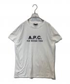 A.P.C.アーペーセー）の古着「ロゴ刺繍クルーネックTシャツ　25082-1-93306」｜ホワイト