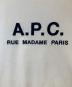 中古・古着 A.P.C. (アーペーセー) ロゴ刺繍クルーネックTシャツ　25082-1-93306 ホワイト サイズ:L：5000円