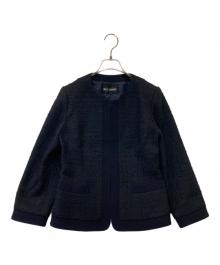 miss ashida（ミス アシダ）の古着「ツイードジャケット CJ6853」｜ネイビー