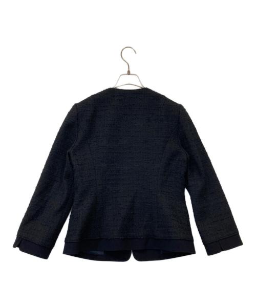 miss ashida（ミス アシダ）miss ashida (ミス アシダ) ツイードジャケット CJ6853 ネイビー サイズ:7の古着・服飾アイテム