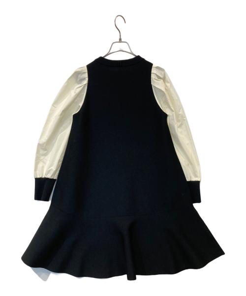 CELFORD（セルフォード）CELFORD (セルフォード) バックリボンミニワンピース　CWN0221777 アイボリー×ブラック サイズ:36の古着・服飾アイテム